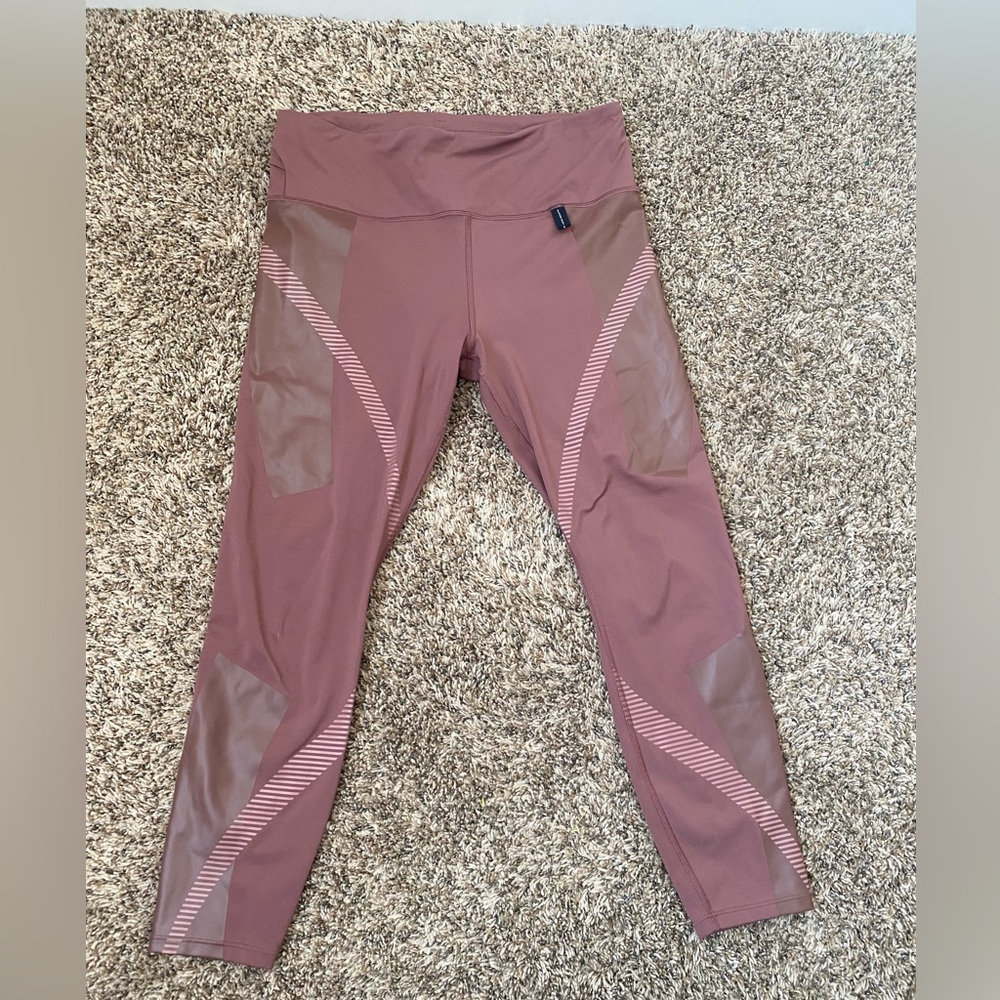 Athleta Allyson Felix Dusty Rose Leggings-size large